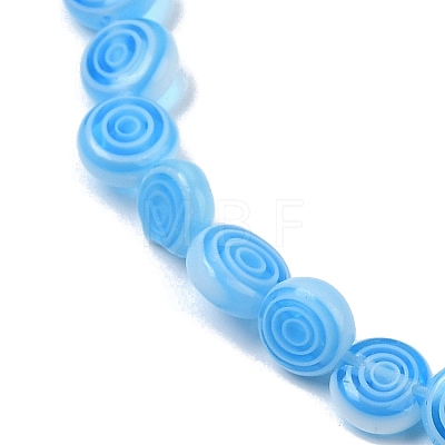 Handmade Lampwork Beads Strands LK-R004-51D-1