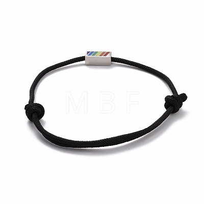 Rainbow Pride Bracelet BJEW-F419-13B-1