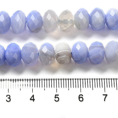 Natural Banded Agate/Striped Agate Beads Strands G-E605-A02-02G-1