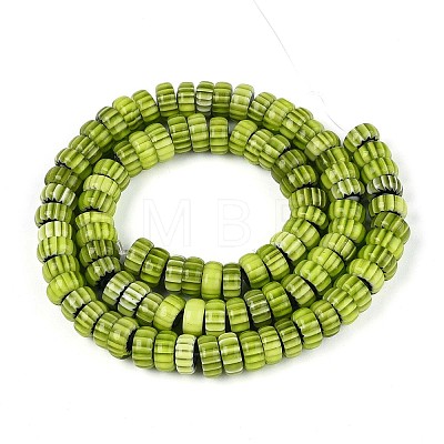 Handmade Millefiori Glass Beads Strands X-LAMP-T021-27B-07-1