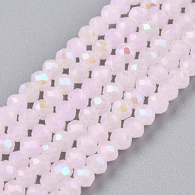 Electroplate Glass Beads Strands EGLA-A044-J1mm-L02-1