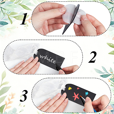 20Pcs Acrylic Wedding Seat Label AJEW-BM0001-24A-1