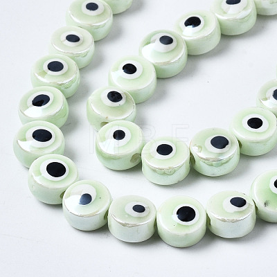 Handmade Porcelain Ceramic Beads Strands PORC-T006-04R-1