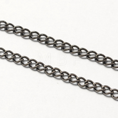Vintage Iron Twisted Chain Necklace Making for Pocket Watches Design LS-CH-R062-B-1