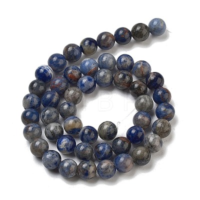 Natural Sodalite Beads Strands GSR8mmC013-1-1