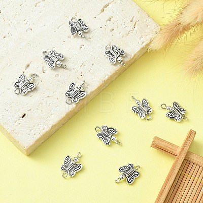 Tibetan Style Alloy Connector Charms PALLOY-YW0001-46-1