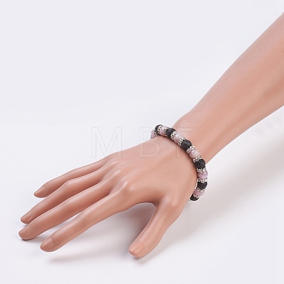 Natural Kunzite Stretch Bracelets BJEW-JB03753-04-1