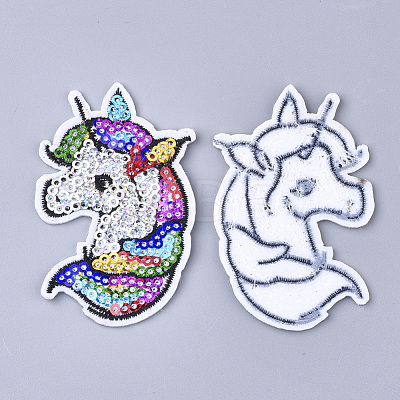 Computerized Embroidery Cloth Hotfix Rhinestone Iron on Patches X-FIND-T030-104-1