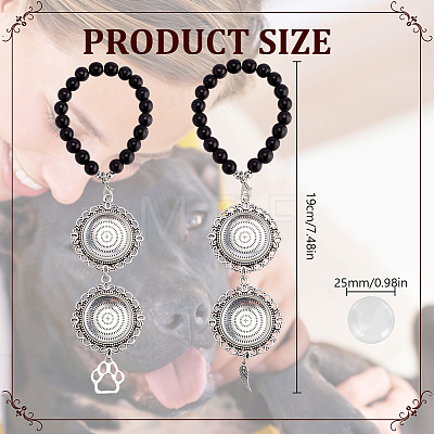Synthetic Turquoise & Alloy Pendant Decorations Making Kits HJEW-DR00320-1