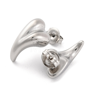 Non-Tarnish 304 Stainless Steel Stud Earrings for Women EJEW-N054-27P-1