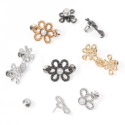 6Pcs 6 Styles Chinese Knot Alloy Adjustable Jean Button Pins FIND-TA0010-51-1