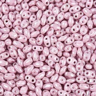 Opaque Colours Luster Glass Seed Beads SEED-T006-02E-1