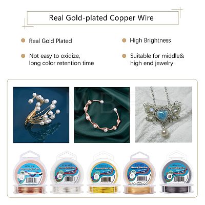 Round Copper Wire for Jewelry Making CWIR-BC0009-0.8mm-17-1