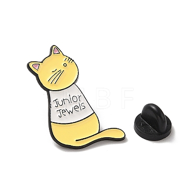 Cat Shape Enamel Pins JEWB-P039-01EB-02-1