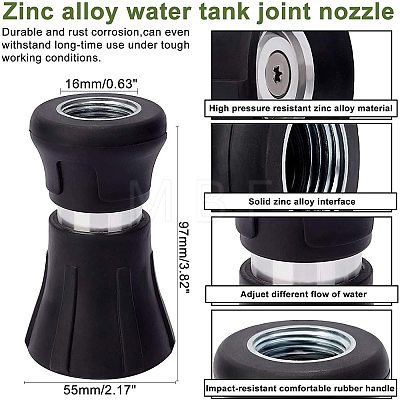 Zinc Alloy Water Tank Connector Nozzle AJEW-GA0002-20-1
