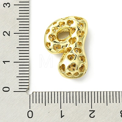 Rack Plating Brass Cubic Zirconia Pendants KK-S378-02G-P-1