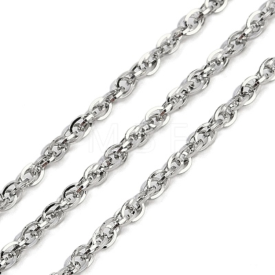 Non-Tarnish 304 Stainless Steel Link Chains CHS-A013-07P-1