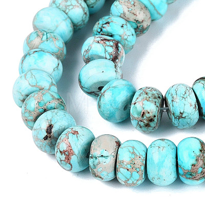 Dyed Synthetic Imperial Jasper Beads Strands G-Q606-99A-03-1