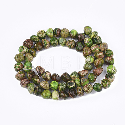 Natural Imperial Jasper Beads Strands G-S355-09A-1