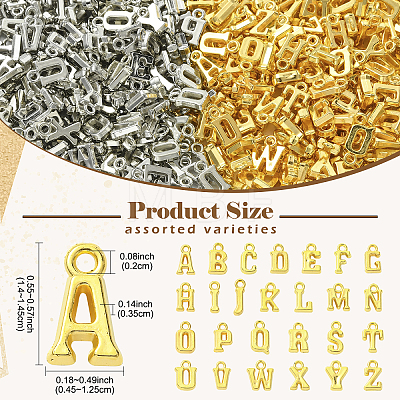 200Pcs Electroplated Plastic Charms KY-YW0002-35G-1