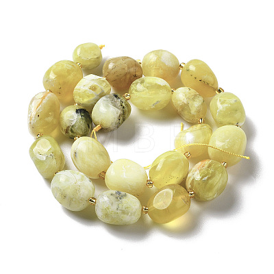 Natural Yellow Opal Beads Strands G-B028-B13-1