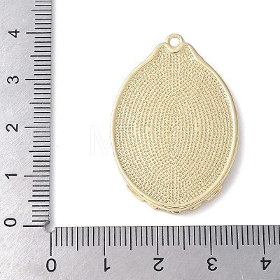 Brass Pendant Cabochon Settings KK-V005-01G-02-1