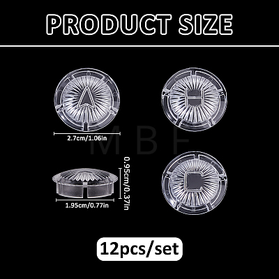 12Pcs Plastic Faucet Handles Button KY-FH0001-52-1