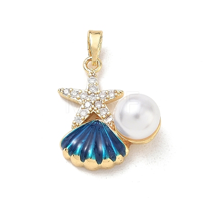 Brass Enamel Pendants LS-RB-CBA2CEF-01G-02-1