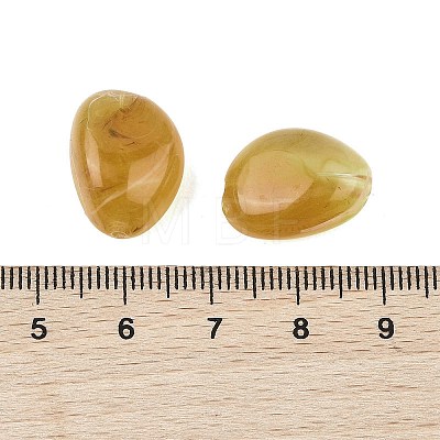 Opaque Acrylic Beads OACR-Z036-02E-1
