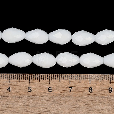 Opaque Solid Color Imitation Jade Beads Strands GLAA-N005-P8mm-D02-1