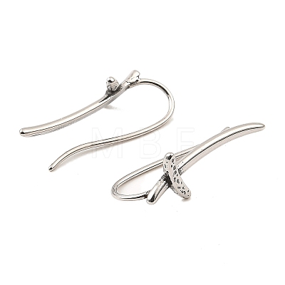 Antique Silver 316 Surgical Stainless Steel Dangle Earrings LS-EJEW-D096-06E-AS-1