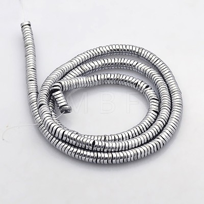Electroplate Non-magnetic Synthetic Hematite Beads Strands G-J216A-08-1