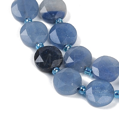 Natural Blue Aventurine Beads Strands G-C116-A57-01-1