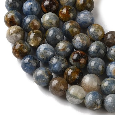 Natural Kyanite Beads Strands G-H361-A01-10mm-1