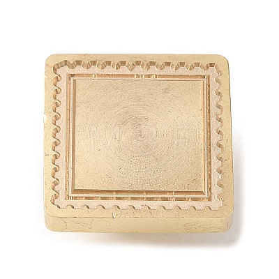 Golden Plated Wax Seal Brass Stamp Head AJEW-C031-01B-1
