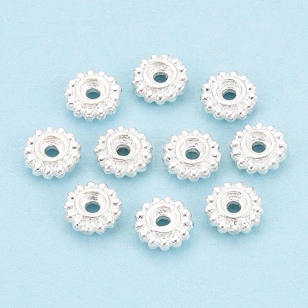 925 Sterling Silver Spacer Beads STER-N016-128S-1