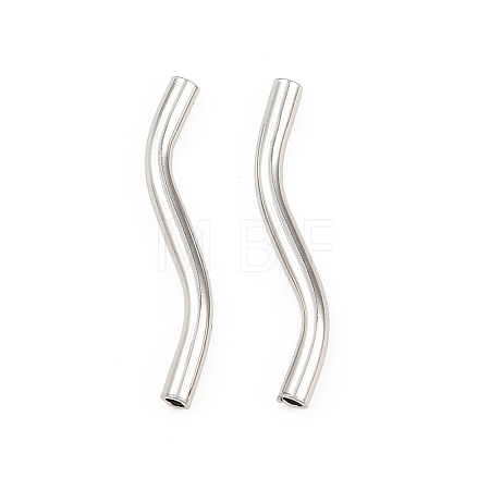 Brass Tube Beads KK-H292-59B-P-1