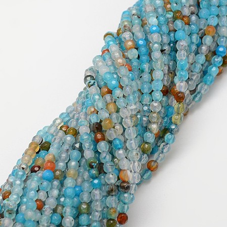 Natural Agate Bead Strands X-G-G882-4mm-C02-1-1