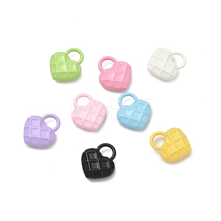 Spray Painted Alloy Charms AL-CBA5B8E-12-1