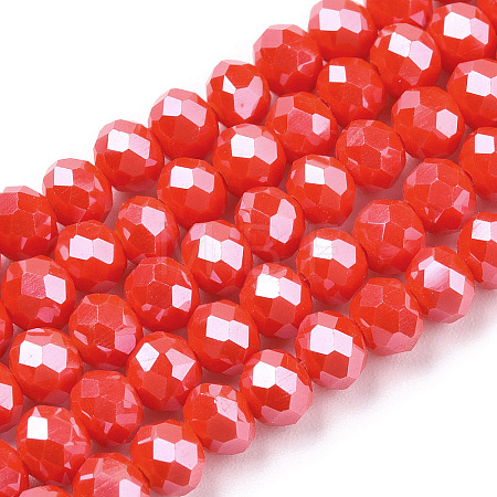 Electroplate Glass Beads Strands EGLA-A044-P3mm-A03-1