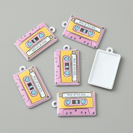 Baking Paint Alloy Pendants FIND-WH0152-228D-1