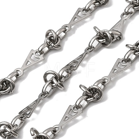 304 Stainless Steel Triangle Link Chains CHS-Z007-04P-1