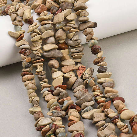 Natural Shoushan Stone Beads Strands G-L647-B01-01-1