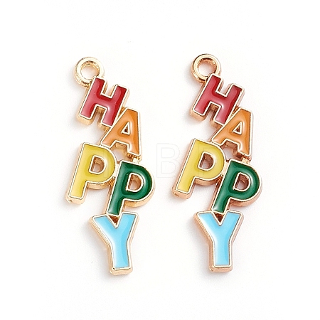 Alloy Enamel Pendants X-ENAM-WH0047-36KCG-1