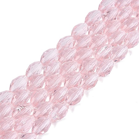 Transparent Glass Beads Strands GLAA-N071-01A-A03-1