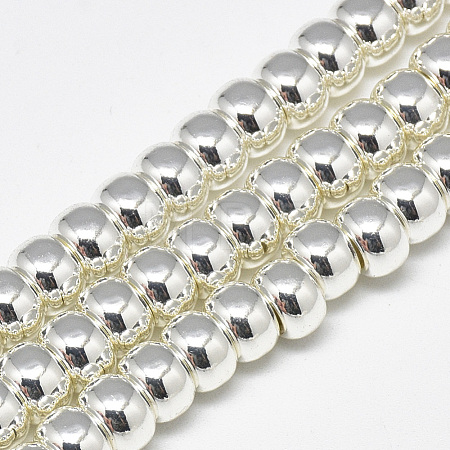 Electroplate Non-magnetic Synthetic Hematite Beads Strands G-Q465-38S-1