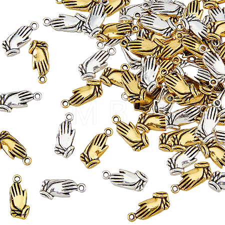 120Pcs 2 Colors Zinc Alloy Pendants FIND-HY0002-14-1