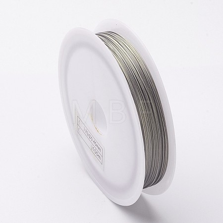 Tarnish Resistant DIY Jewelry Thread Findings Colored Tiger Tail Wire X-TWIR-O001-0.45mm-03-1