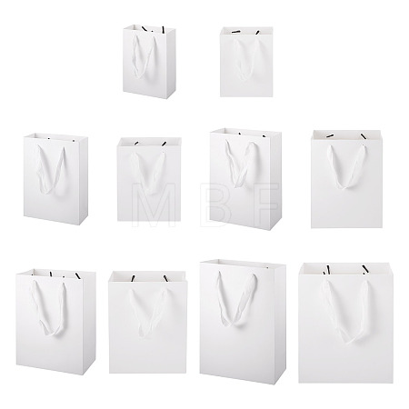 10Pcs 5 Sizes Kraft Paper Gift Shopping Bags Set ABAG-TA0002-23A-1