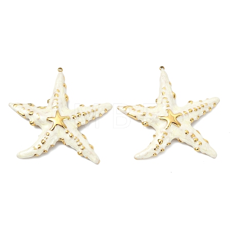 Ocean 304 Stainless Steel Enamel Big Pendants STAS-T076-08C-02G-1
